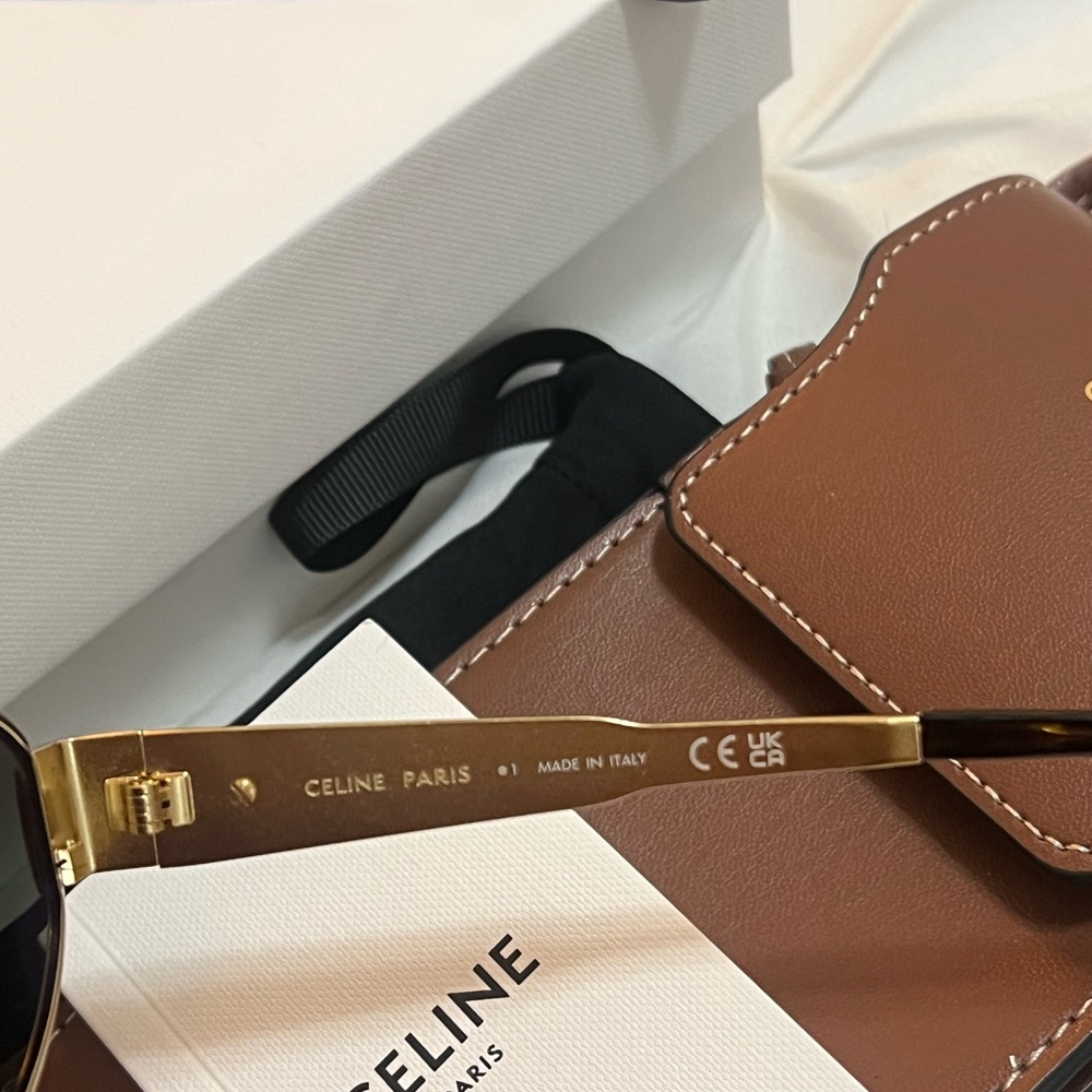 CELINE TRIOMPHE OVAL METAL 01 SUNGLASSES - Picture 3 of 10